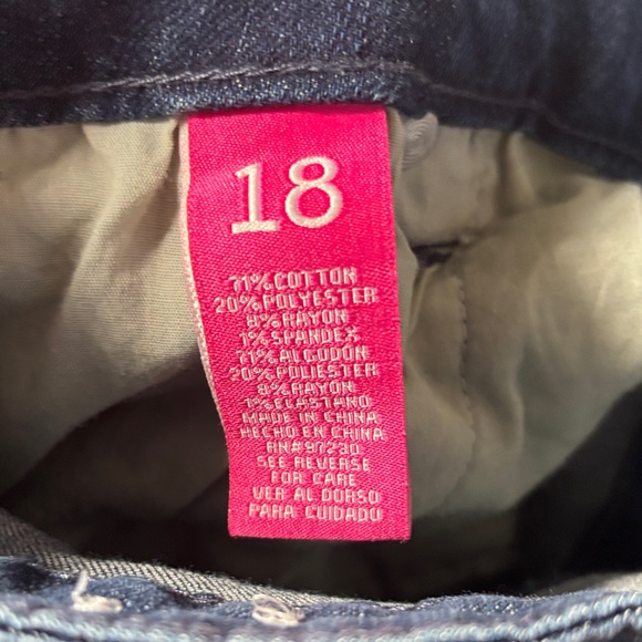 Almost Famous jeans style rbsxpa385-jd Distressed Blue Sz 18Jeans - Picture 5 of 8